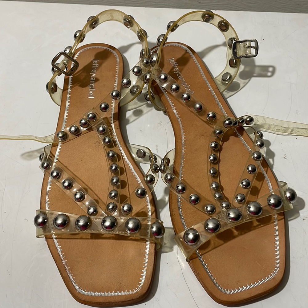 Jeffrey Campbell clear sandals
